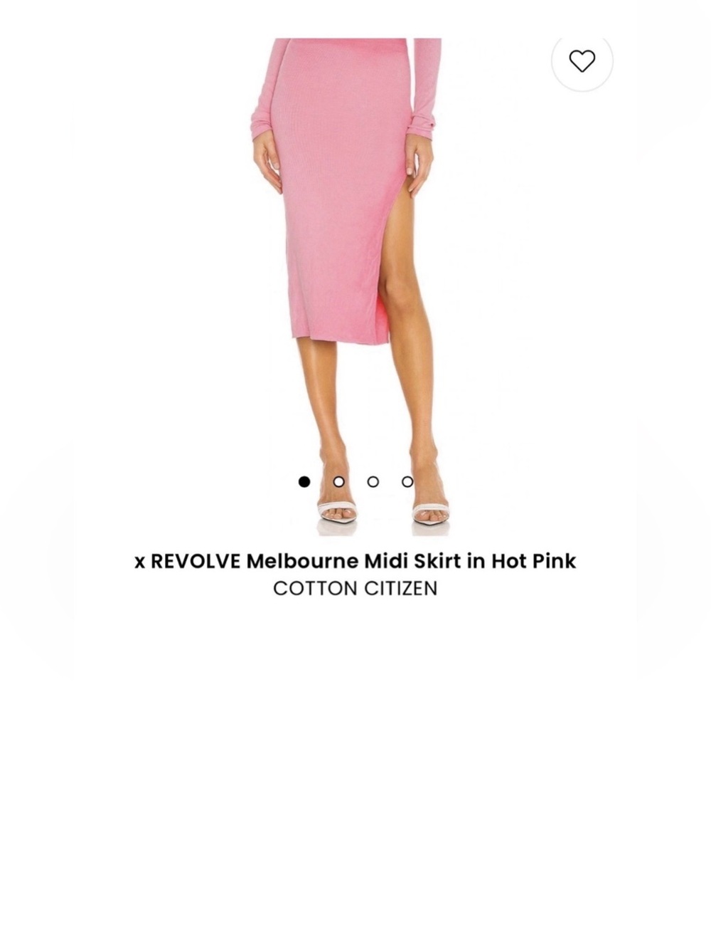 × REVOLVE Melbourne Midi Skirt in Hot Pink COTTON CITIZEN XS - NWT